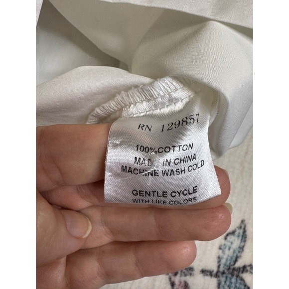 The Shirt Rochelle Behrens Embroidered Saylor Blouse Top Tuckernuck Small - Picture 10 of 11